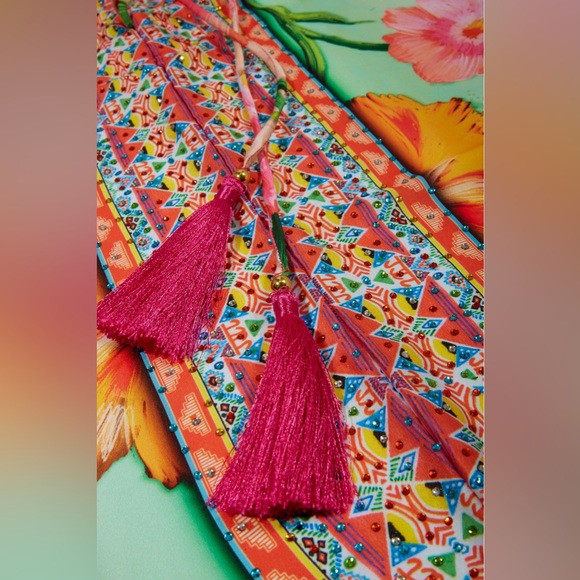 🌸 Boston Proper X Ranee’s:Miami Ombré Floral Sexy Halter Dress - Picture 6 of 8